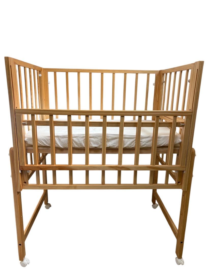 yamatoya ミニサイズトールプラスWオープンミニベビーベッド ナチュラル