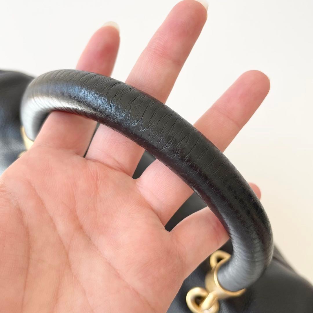 【極美品】MARC JACOBS 2way ハンドバッグ ナターシャ 黒