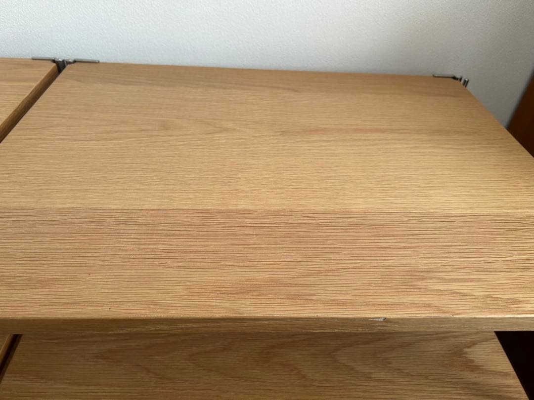 無印良品 ステンレスユニットシェルフ オーク材 AVラックセット