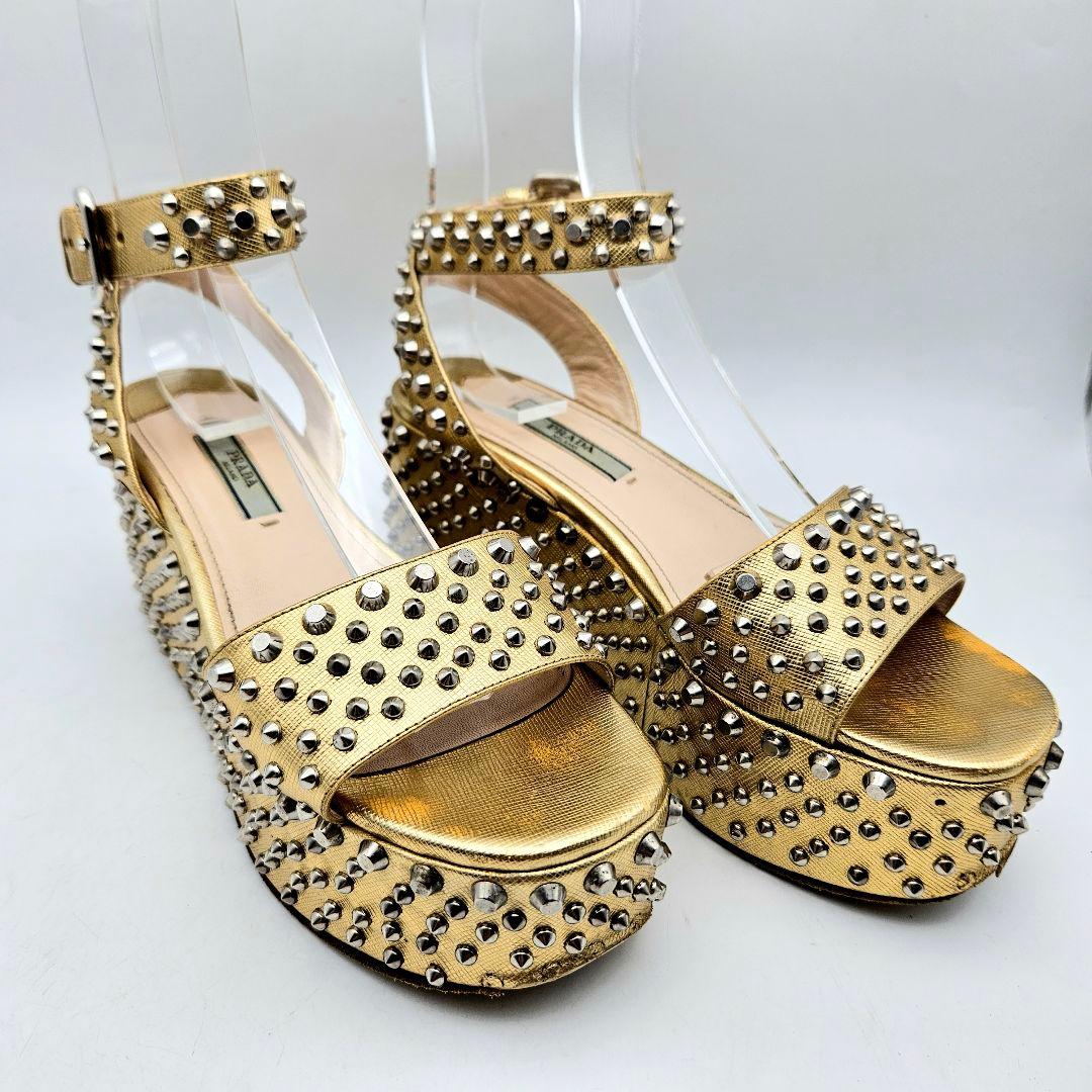 PRADA プラットフォーム サンダル　〈625〉