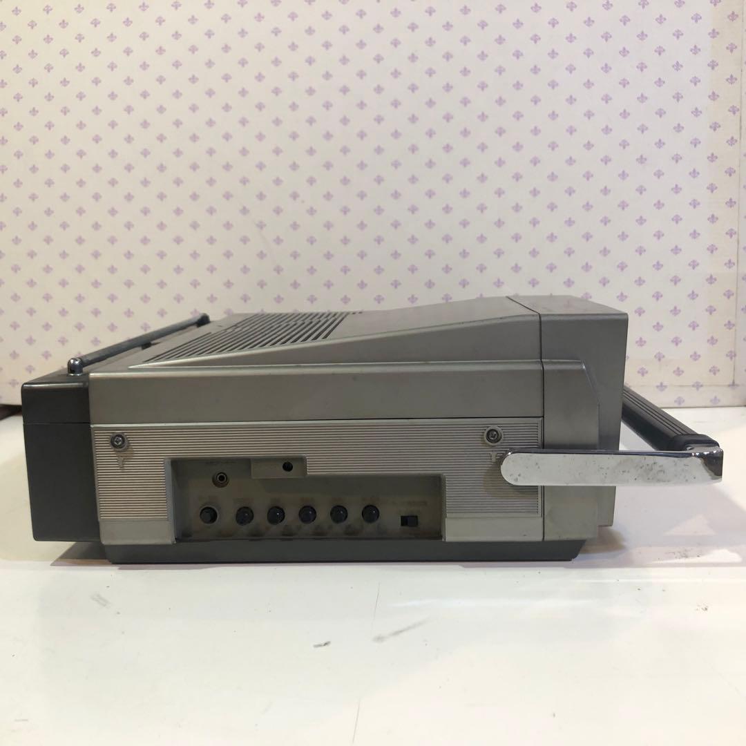 National TH6-X30 ブラウン管TV付 ラジカセ 通電確認済み