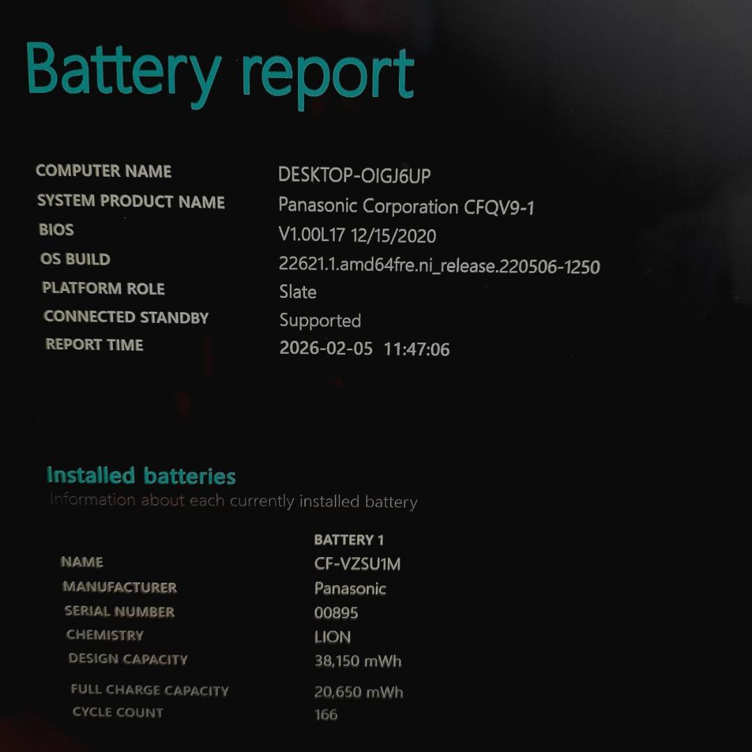 レッツノート CF-SV9 第10世代i5 8G SSD256 Win11 軽量