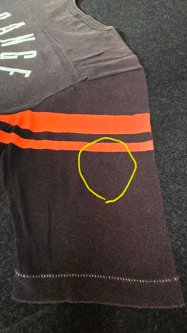 RUSSELL ATHLETIC アメフトゲームshirt 黒 フェード M