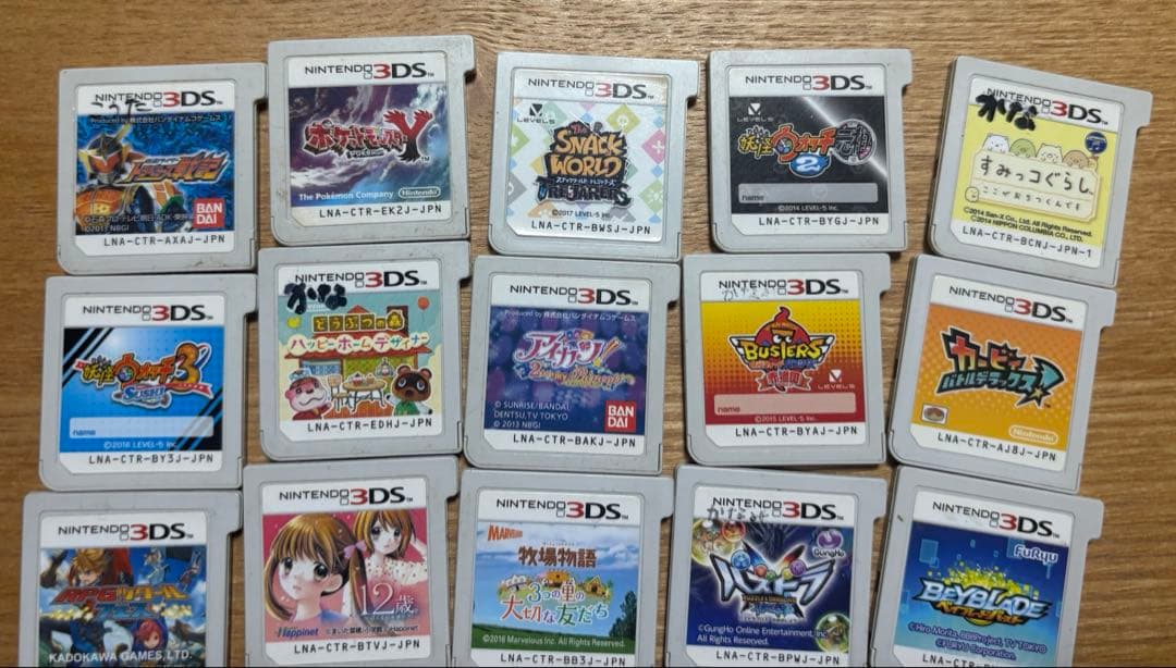 3dsソフトまとめアイカツ ポケモン 妖怪ウォッチ真打 トモコレ 等25点