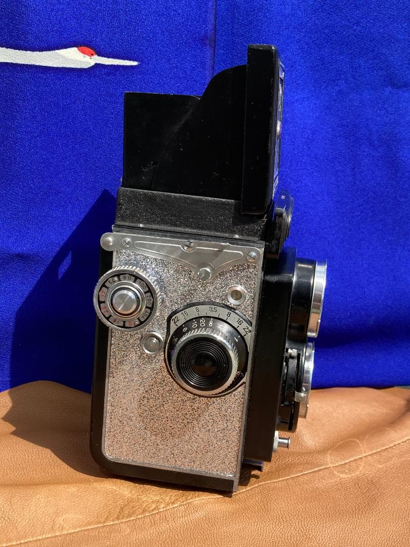 整備済 YashicaFlex C　ミラー交換・動作良好　美しい外装の二眼レフ