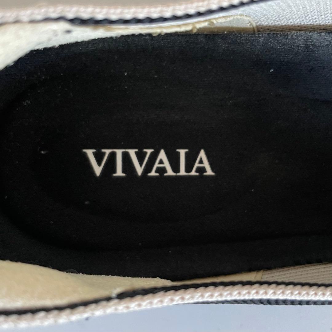 【極美品】ビバイア ミッシェル ポインテッドトゥボウディテール ニットローファー