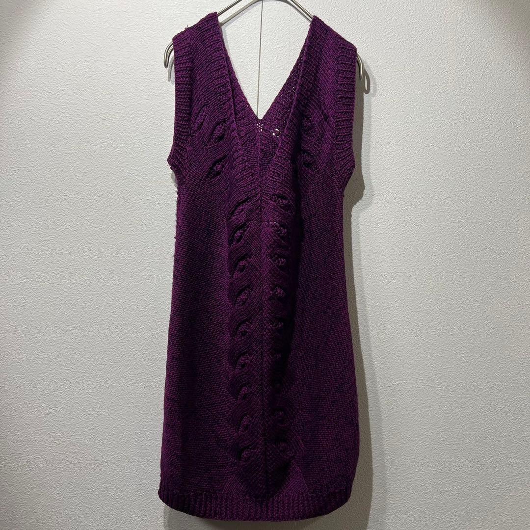 希少 美品 MM6 メゾンマルタンマルジェラ Vネック ノースリーブ ワンピース