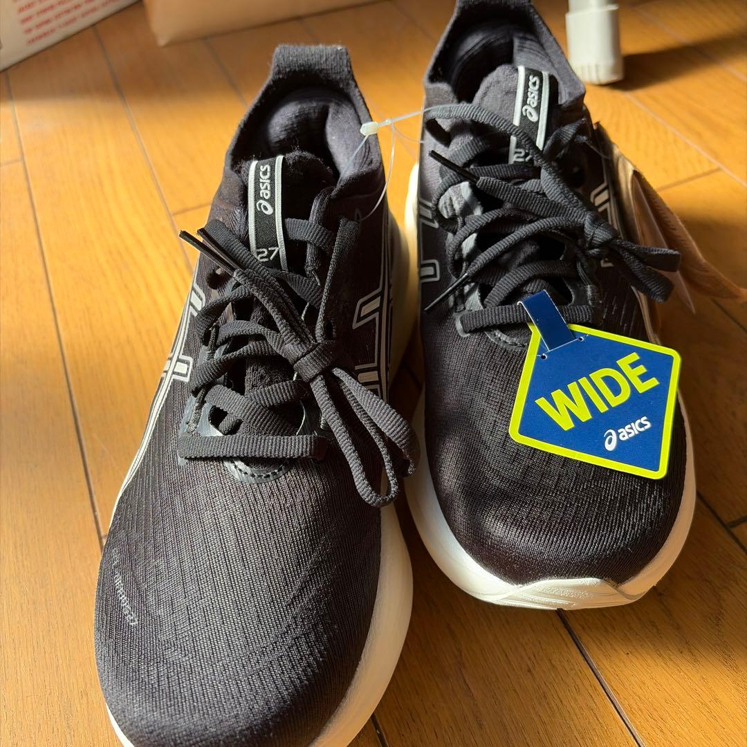 アシックスランニングシューズ25.0センチワイド