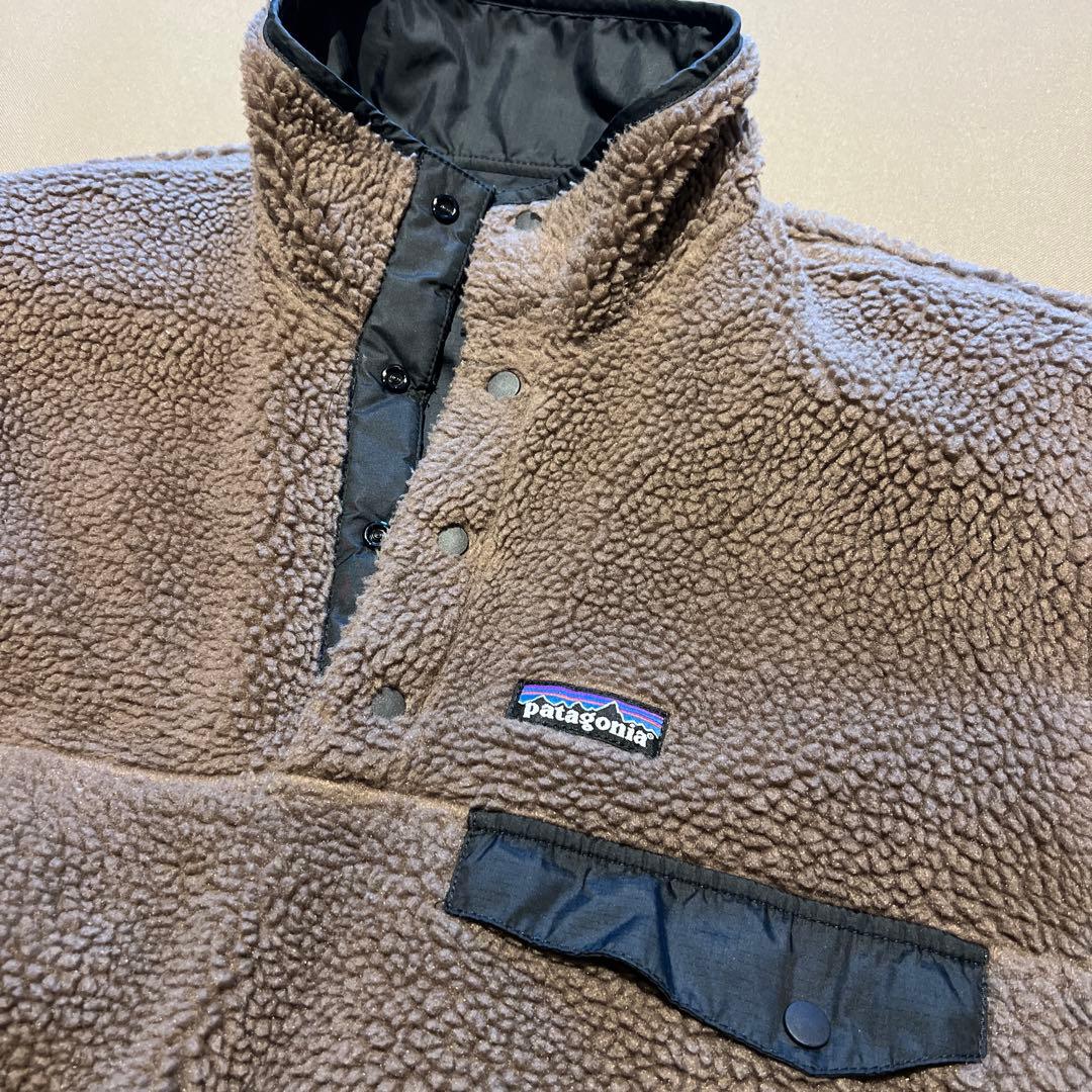 日本未発売！　パタゴニア　リバーシブル　スナップT S グリセード