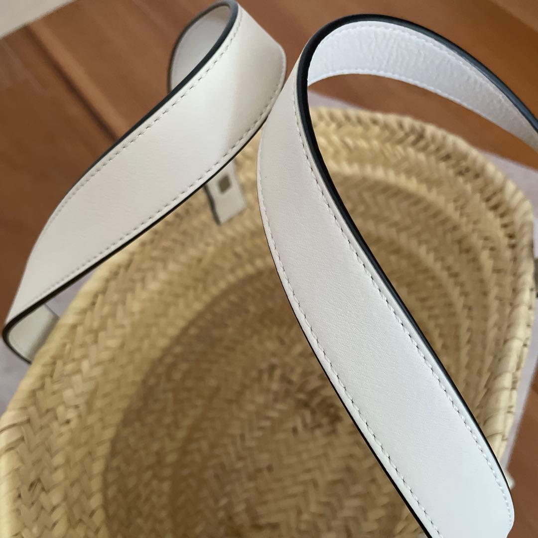 新品未使用 LOEWE ロエベ カゴバッグ スモール ホワイト