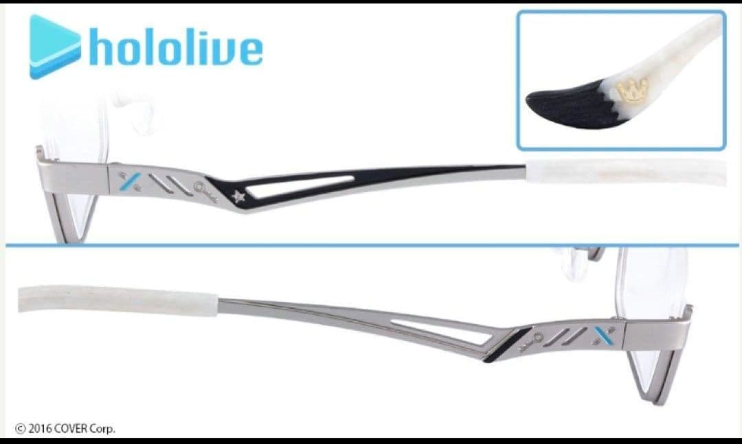 ホロライブ　白上フブキ　眼鏡執事 eyemirrorコラボグッズ　眼鏡