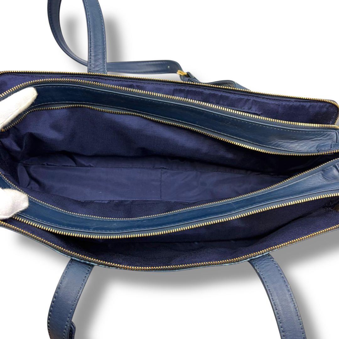 Roberta di Camerino クロコ型押し ショルダーバッグ ボストン