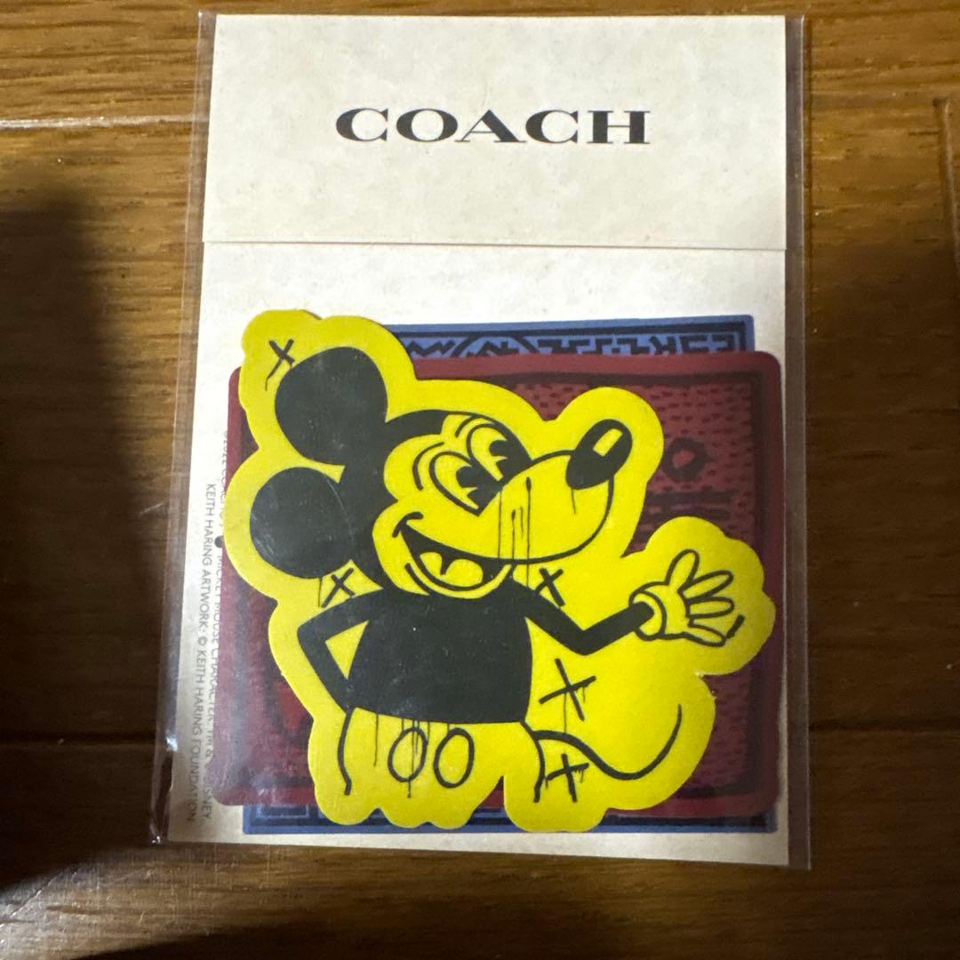 美品　COACH 腕時計　ディズニーコラボ　ステッカーセット　2点セット