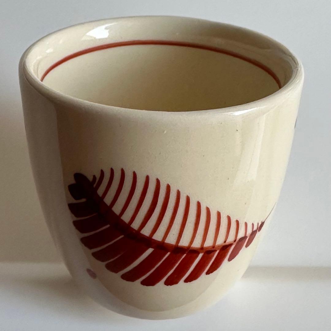 011 スージークーパー　ファエンツァ　赤茶色　エッグカップ