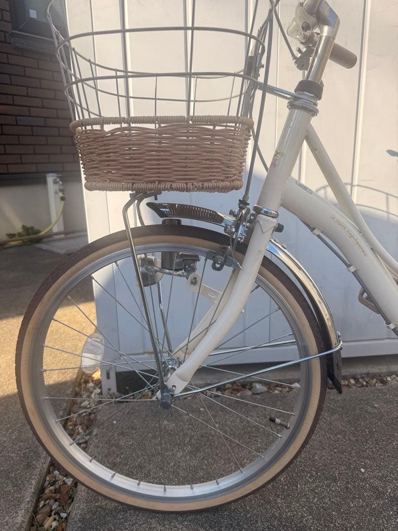 ☆豊橋市引取り☆あさひサイクル フェリークJr. 20インチ 自転車　クリーム色