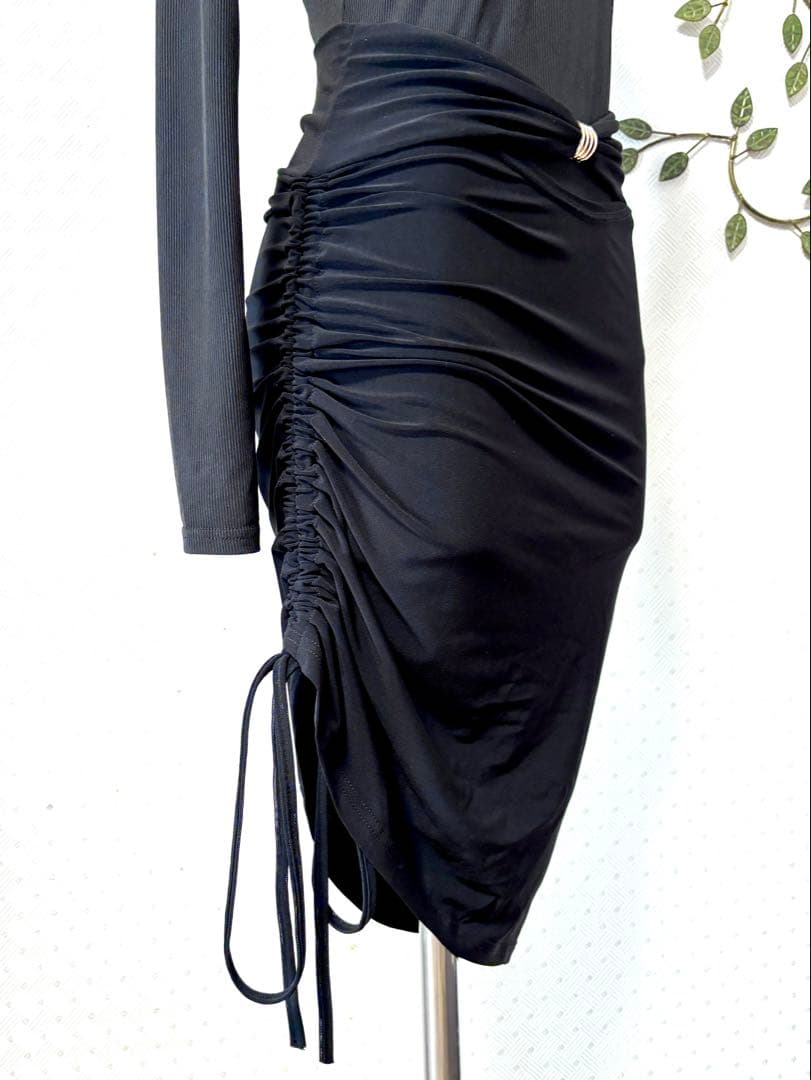 社交ダンス★新品★レッスンウェア★セクシー★2点セット★黒色