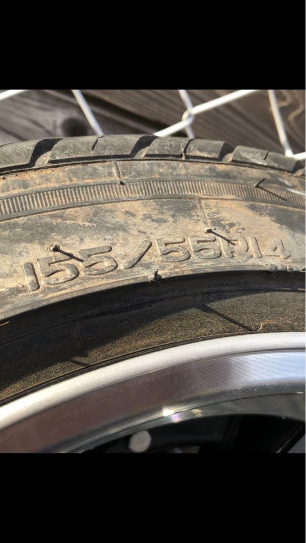 はろーすぺしゃる.エイトシックス14インチ 7Jタイヤホイールセット 中古