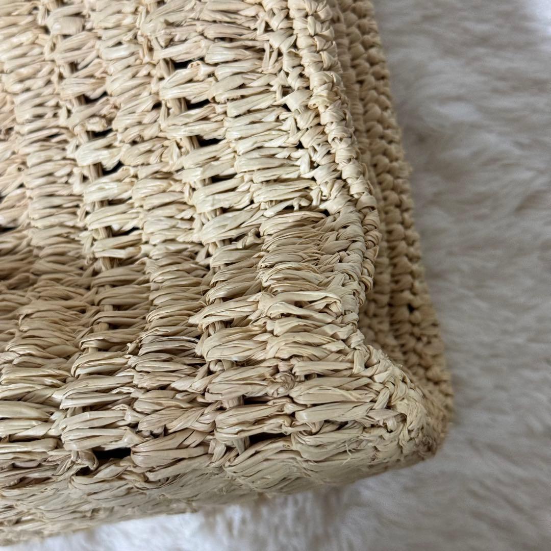 新品未使用✨MAISON N.H PARIS トートバッグ　ベージュ　ラフィア