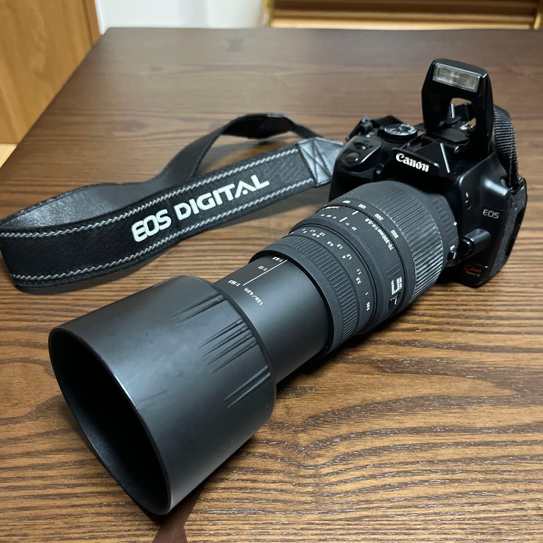 【動作確認済】Canon EOS Kiss Digital X,レンズ4個セット