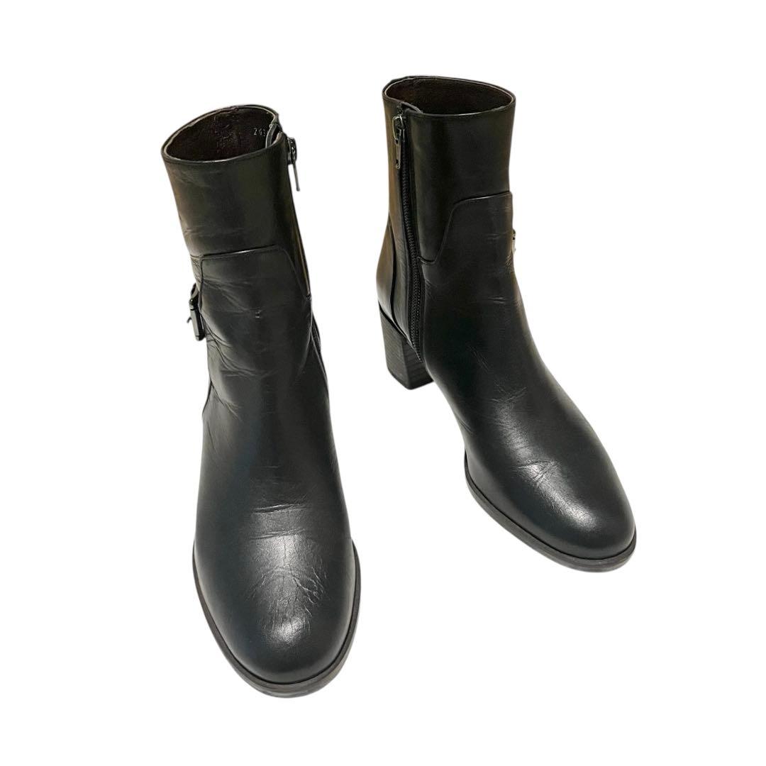 【極美品】◾️マーガレットハウエル◾️ショートブーツ◾️サイドジップ◾️レザー◾️ブラック