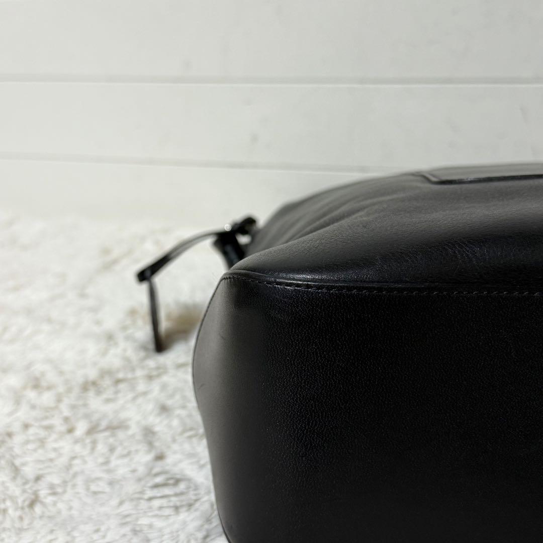 ⭐️未使用級⭐️　ソメスサドル　ショルダーバッグ　BIGロゴ　ブラック　レザー