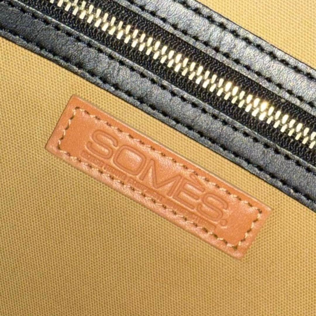 ⭐️未使用級⭐️　ソメスサドル　ショルダーバッグ　BIGロゴ　ブラック　レザー