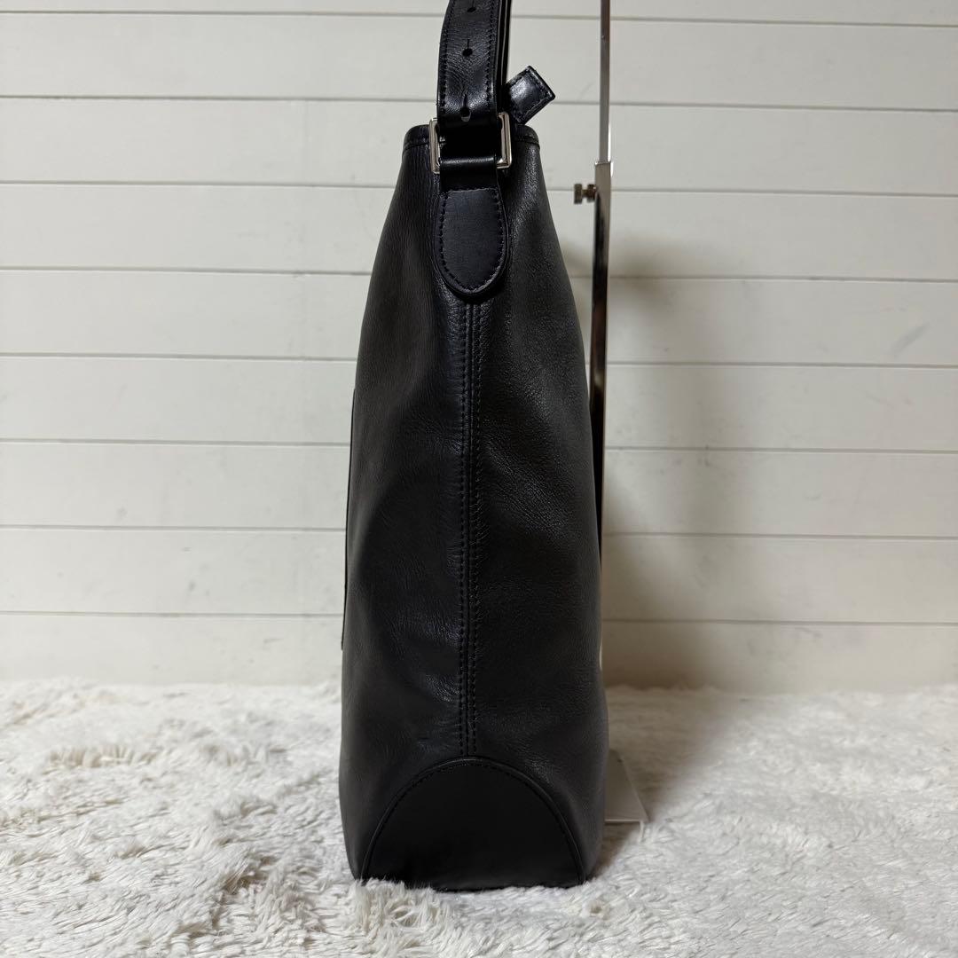 ⭐️未使用級⭐️　ソメスサドル　ショルダーバッグ　BIGロゴ　ブラック　レザー