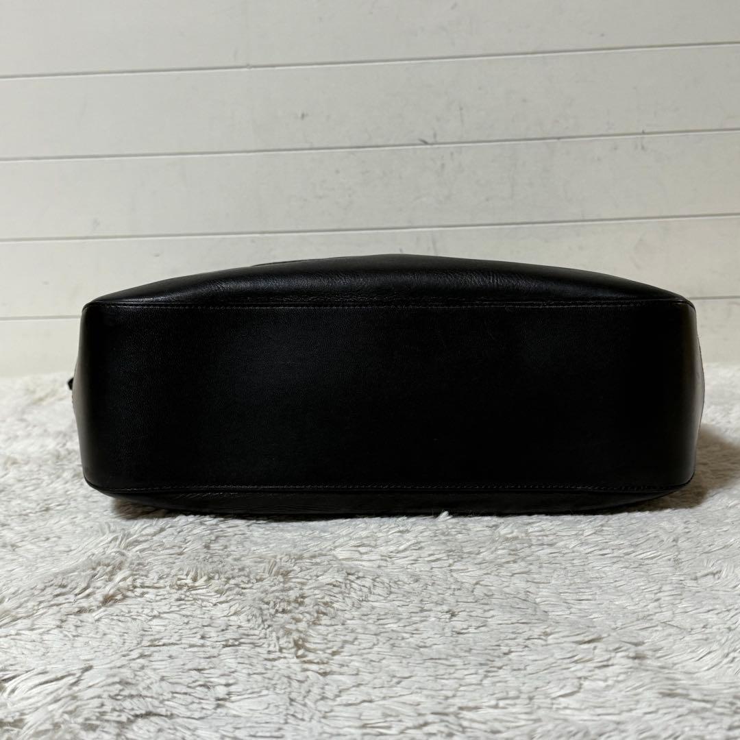 ⭐️未使用級⭐️　ソメスサドル　ショルダーバッグ　BIGロゴ　ブラック　レザー