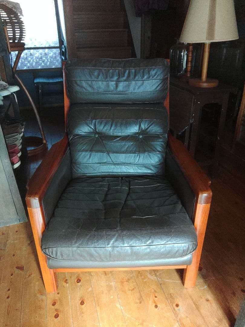 MARNI マルニ　オールドマルニ 1人掛けソファ 木製フレーム アンティーク