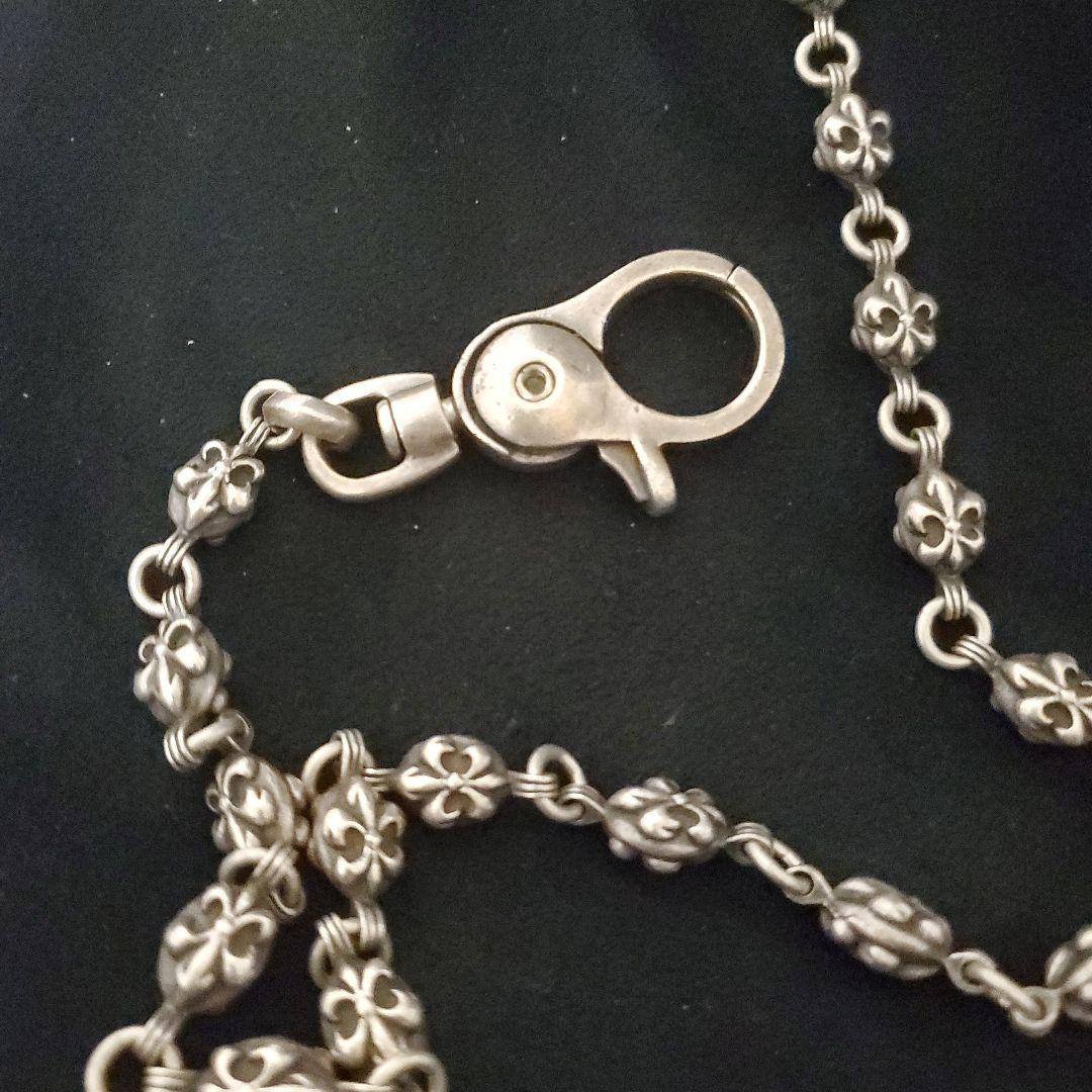 ウォレットチェーン　クロム風