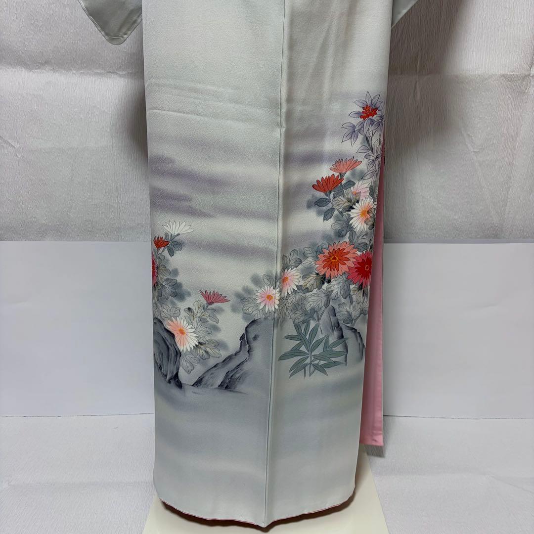 未使用近い　美品　袷　正絹　友禅　訪問着　フルセット