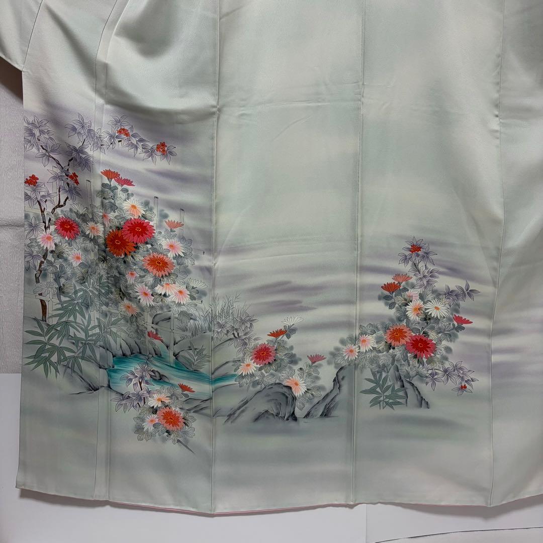 未使用近い　美品　袷　正絹　友禅　訪問着　フルセット