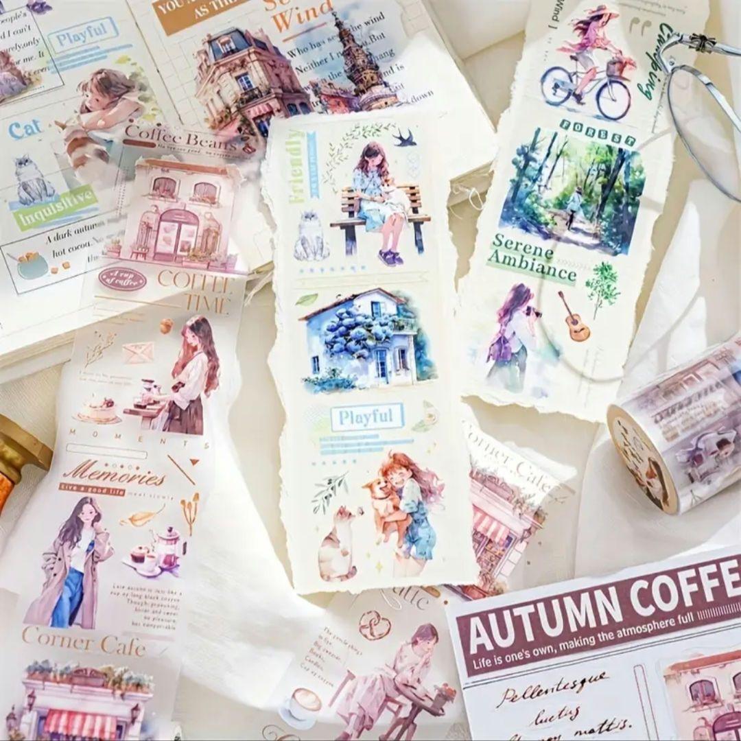 コラージュ　PETテープ　テープシール10種類