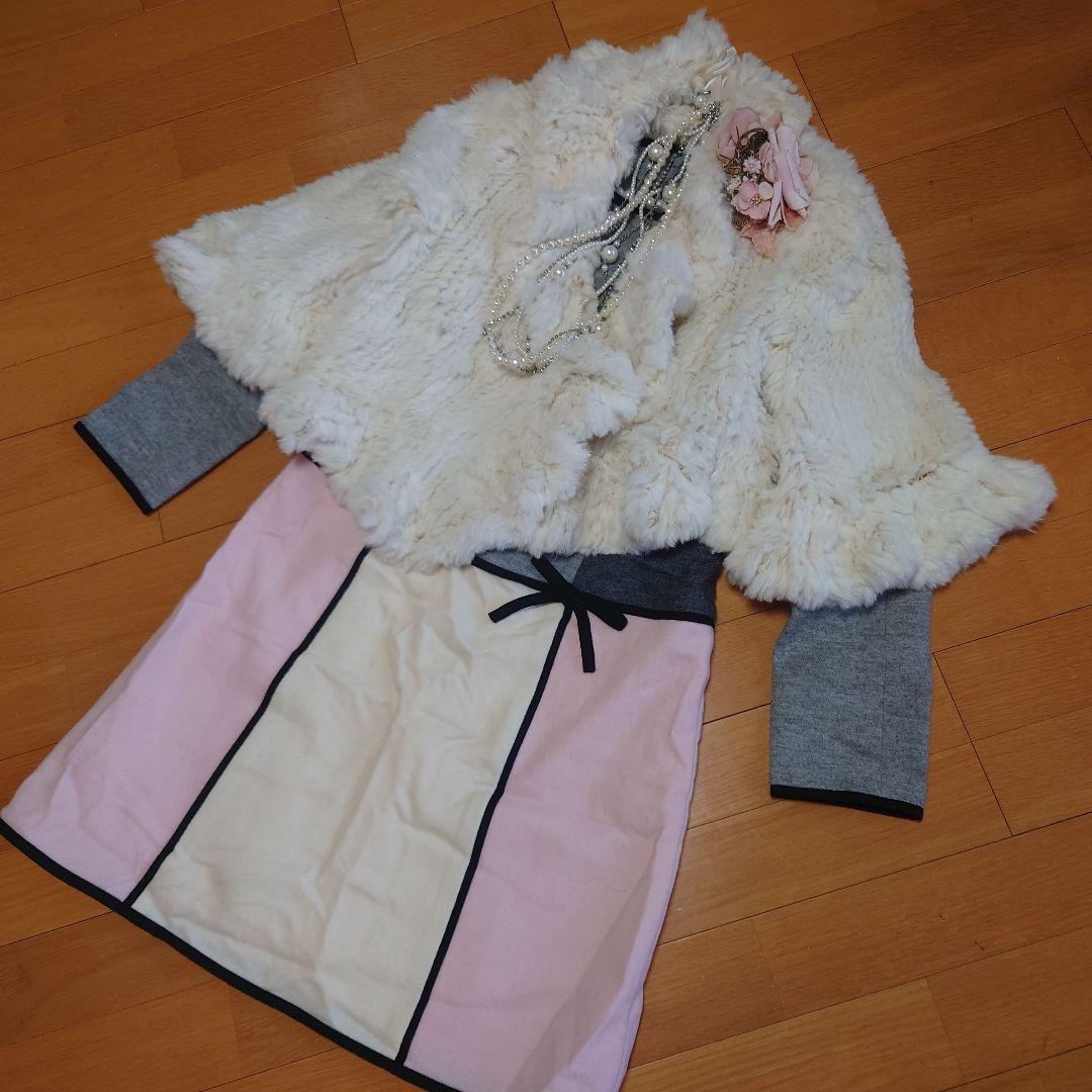 エムズグレイシー♥️ステンドグラスみたいな大人可愛い✨春色ワンピース✨美品　３６