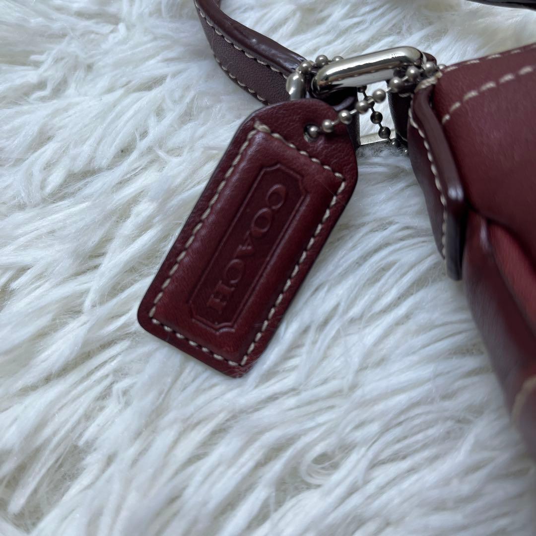 良品 COACH コーチ アクセサリーポーチ　ソーホー　ワンショルダー　レザー