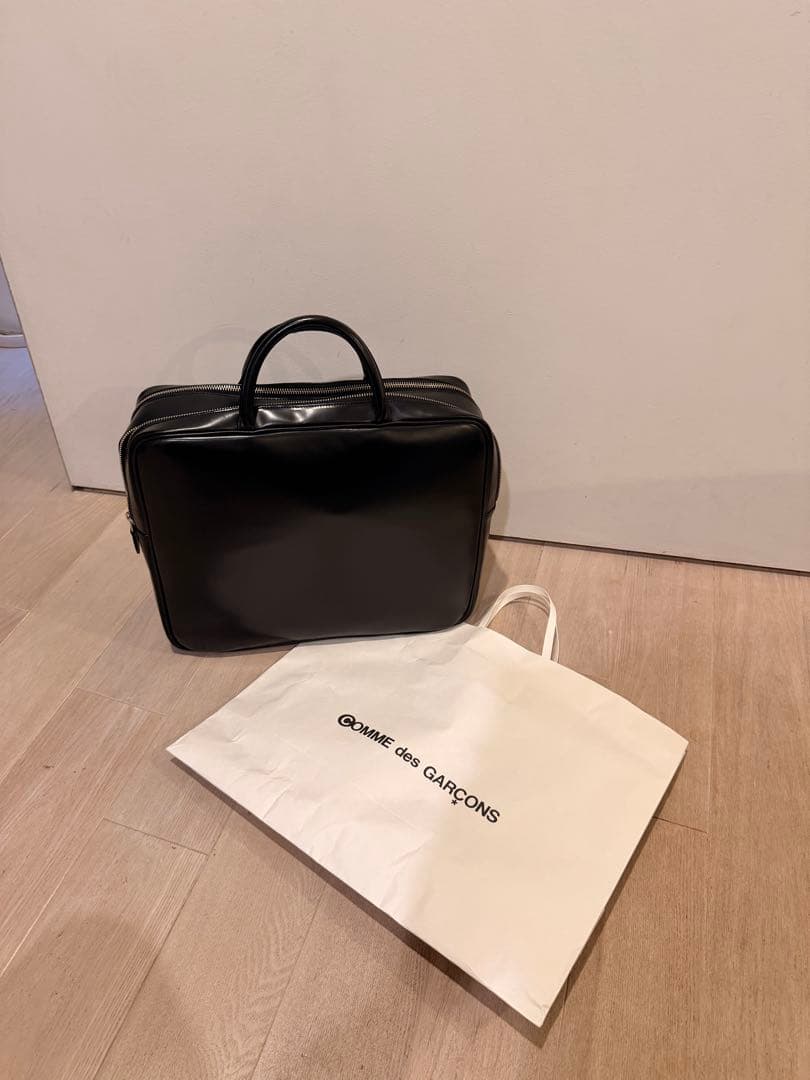 コムデギャルソン 青山限定 ステアバッグ 青山バッグ メッセージ ハンドペイント