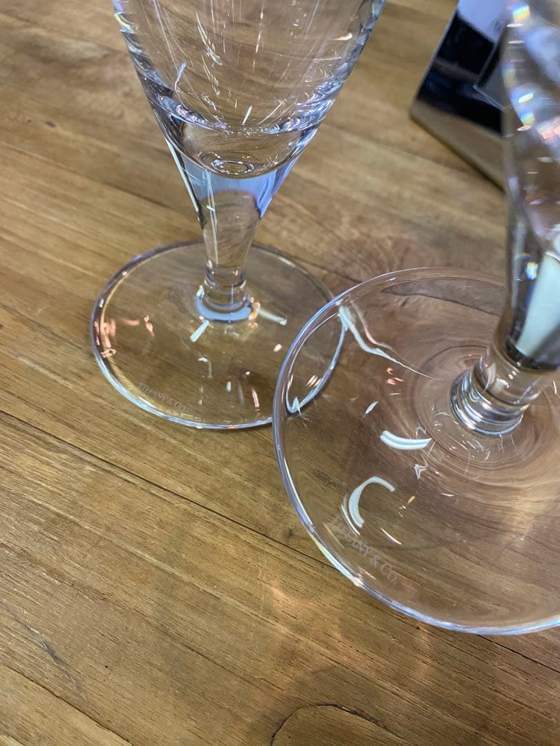 スワロフスキー フォトフレーム　ティファニー　ワイングラス　セット　シャンパン