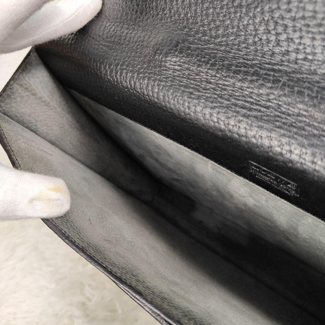 本日限定価格　ロエベ　ブリーフケース　アナグラム　シボ革　A4収納可能　鍵付き