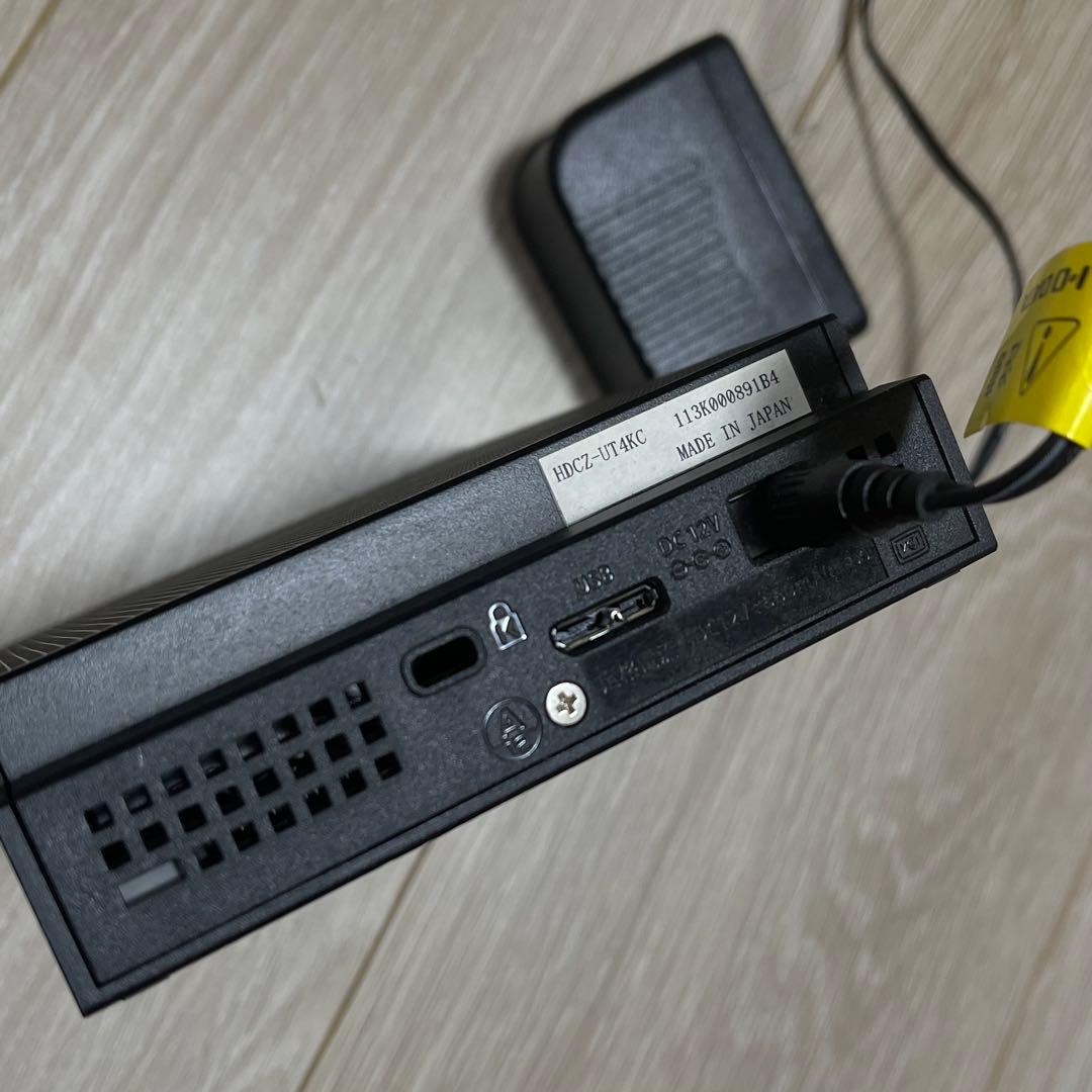 HDCZ-UT4KC 外付けハードディスク 黒