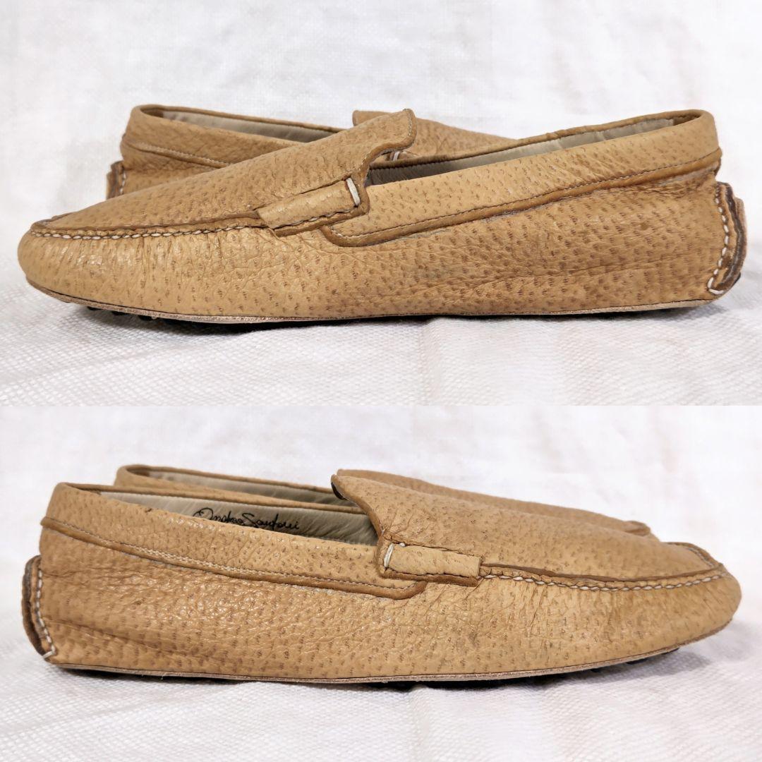 サントーニSantoniペッカリーレザードライビングドレスシューズ9