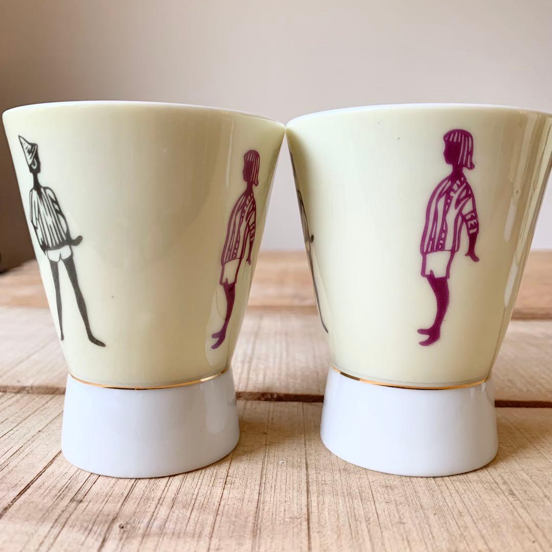 当時物　モデル　イタリアン　お猪口　湯呑　器　9個　アンティーク　ヴィンテージ