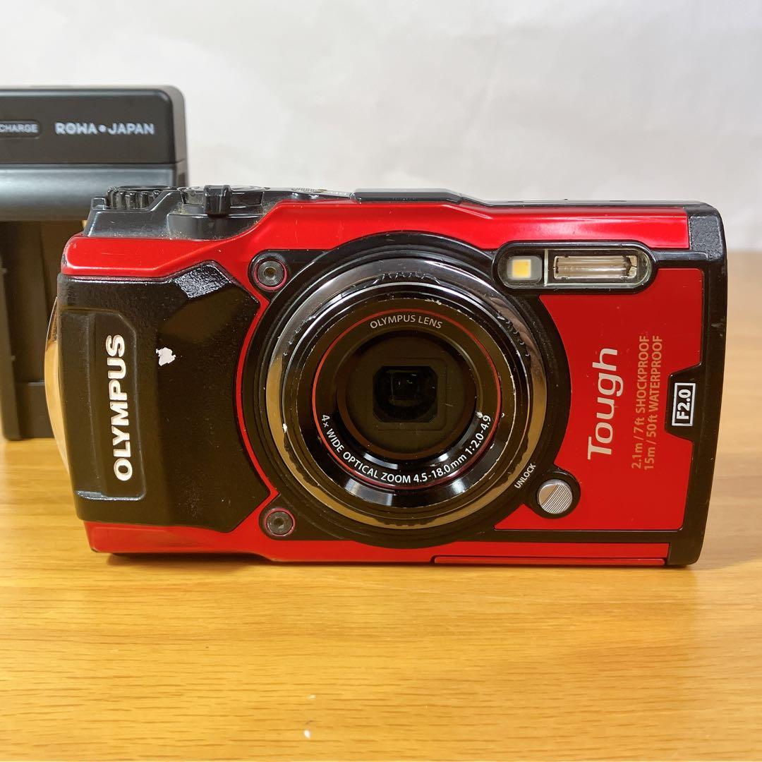 【動作確認済み】OLYMPUS TG-5 赤 防水 耐衝撃