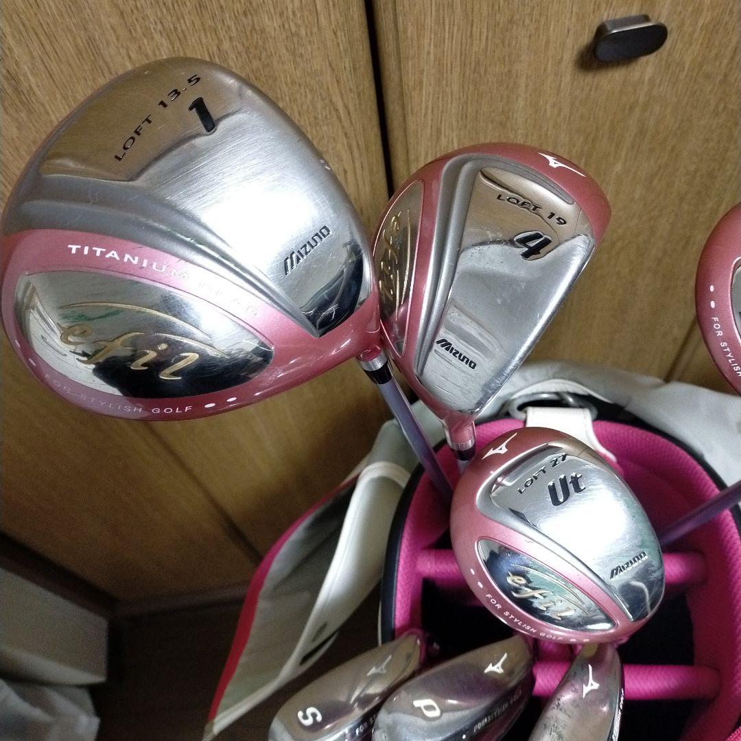 Mizuno efil レディース ゴルフクラブ10本セット　初心者　ボール付