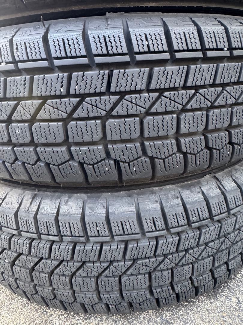 155-65-14アルミホイール付きスタッドレスタイヤ4本セット
