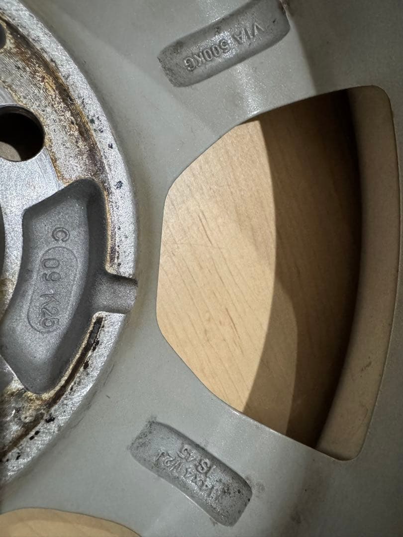 155-65-14アルミホイール付きスタッドレスタイヤ4本セット