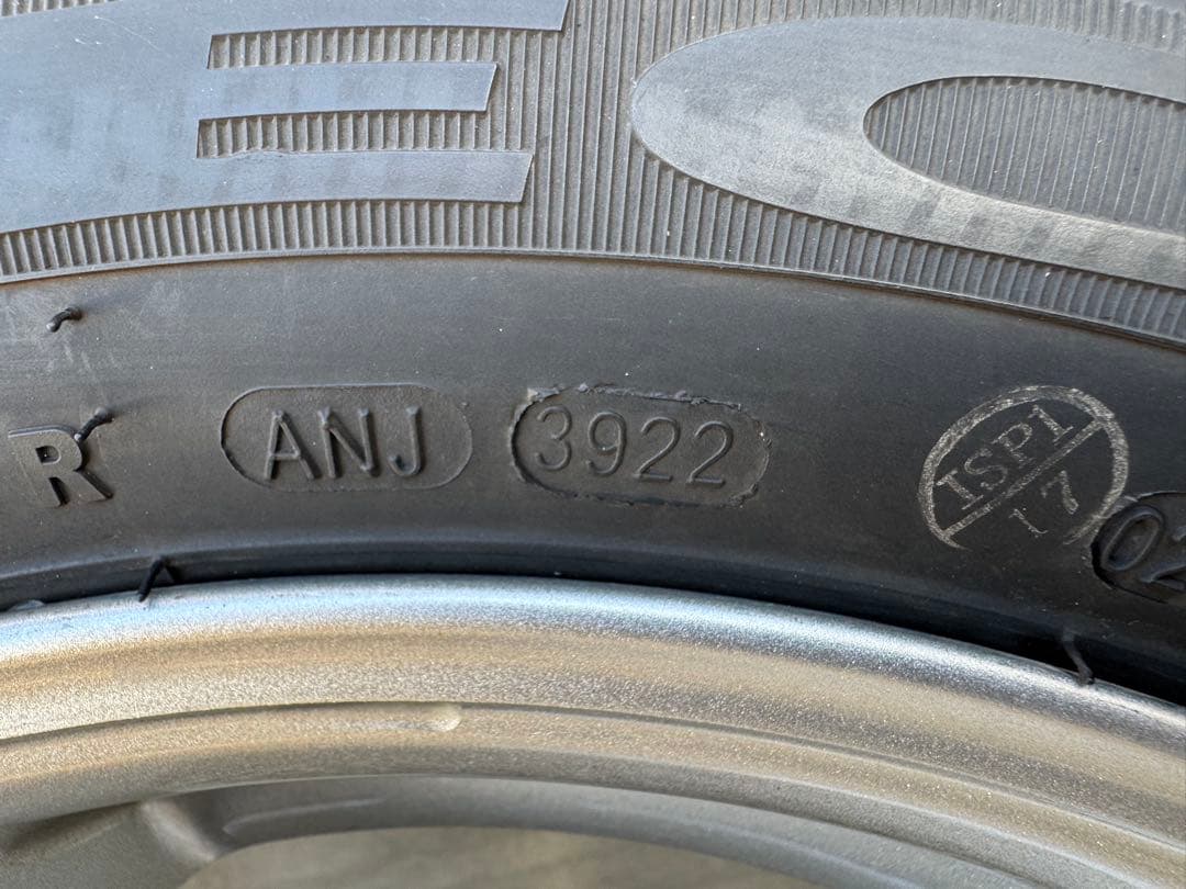 155-65-14アルミホイール付きスタッドレスタイヤ4本セット