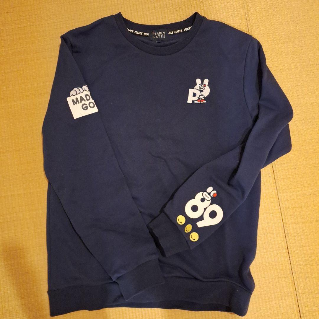 ハ*モ様 PEARLY GATES ネイビー トレーナー、サイズ5