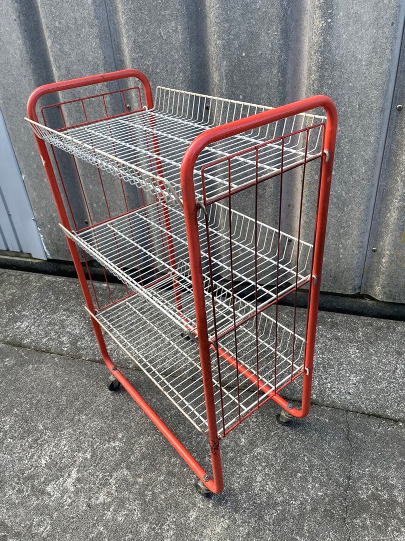 ビンテージ/レトロ/スチールラック/ワイヤーラック/ラック/陳列棚/店舗什器