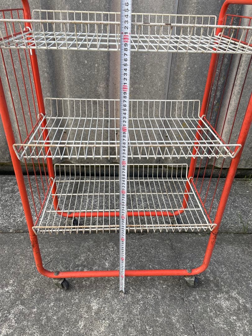 ビンテージ/レトロ/スチールラック/ワイヤーラック/ラック/陳列棚/店舗什器