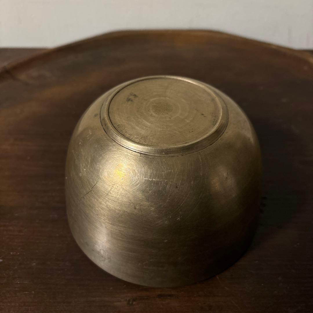 韓国　古い真鍮製の器　3点　その16アンティーク　古道具　韓国骨董　李朝